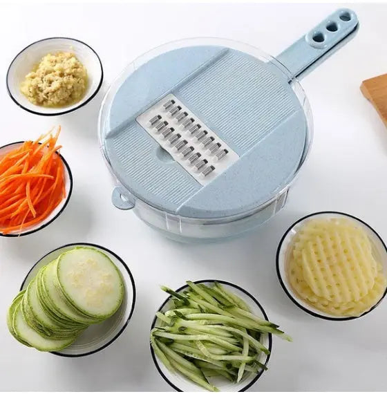 8 In 1 Mandoline Slicer Vegetable Slicer Potato Peeler Carrot Onion Grater With Strainer Vegetable Cutter Kitchen Accessories - Nyaabs