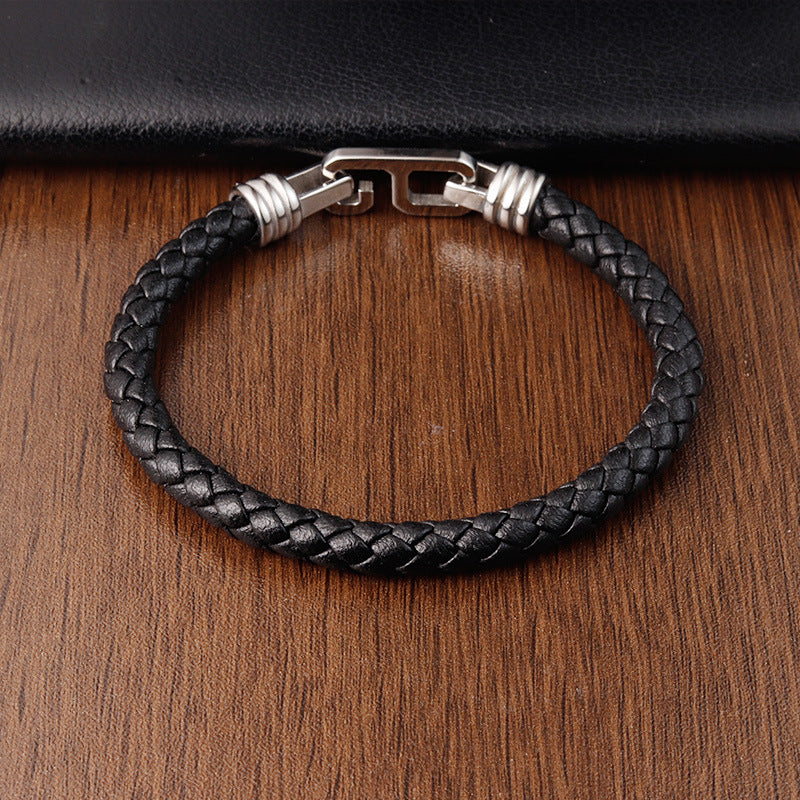 Fashion Personality Leather Bracelet Men - Nyaabs