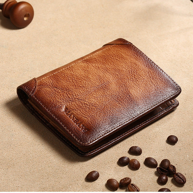 Cross Border New Leather Men's Wallet - Nyaabs