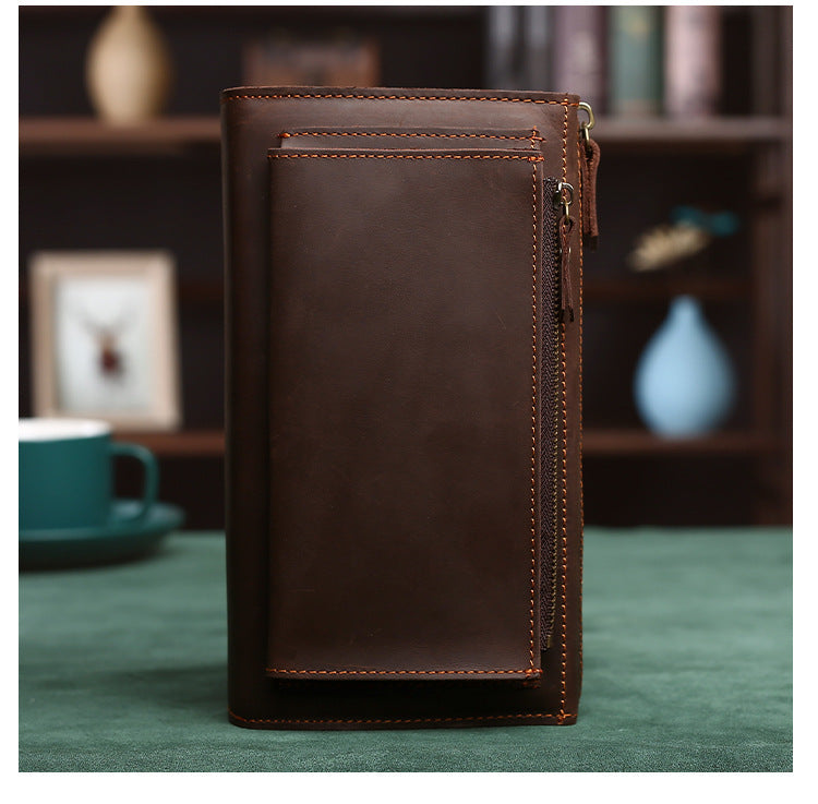 Leather Hand-held Plus-sized Capacity Hand-held Mobile Phone Wallet - Nyaabs