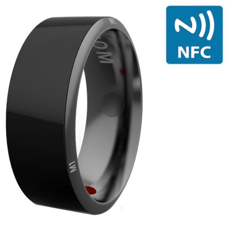 Smart Ring Wearable Device Multifunctional Black High-tech - Nyaabs