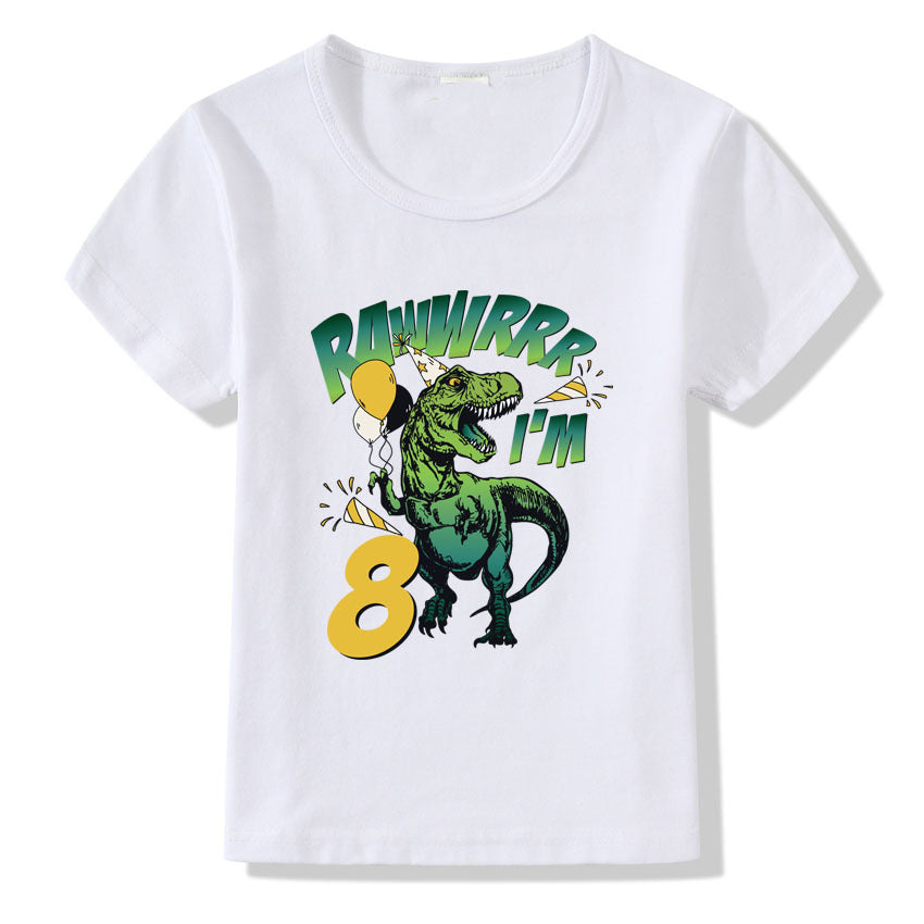 Children's T-shirt Numbers 1-9 Birthday T-shirt - Nyaabs