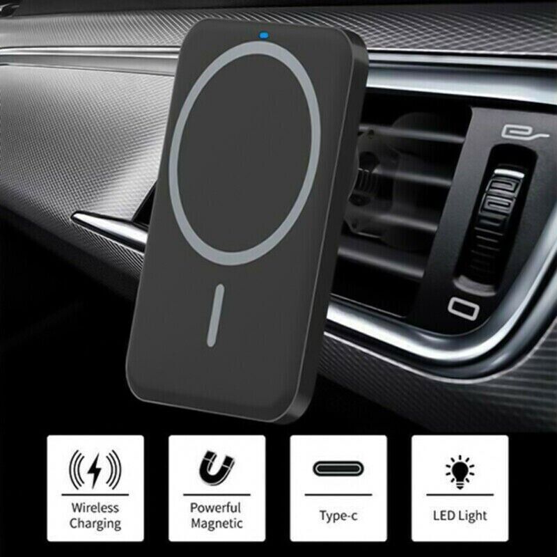 Magnetic Wireless Chargers Car Air Vent Stand Phone Holder Mini QI Fast Charging Station For Phone - Nyaabs