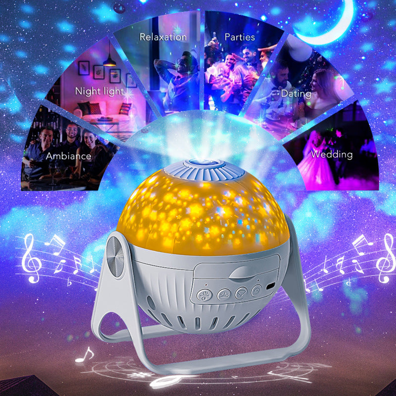 Galaxy Projector Starry Sky Projection Bedroom Bedside Decoration Night Light - Nyaabs