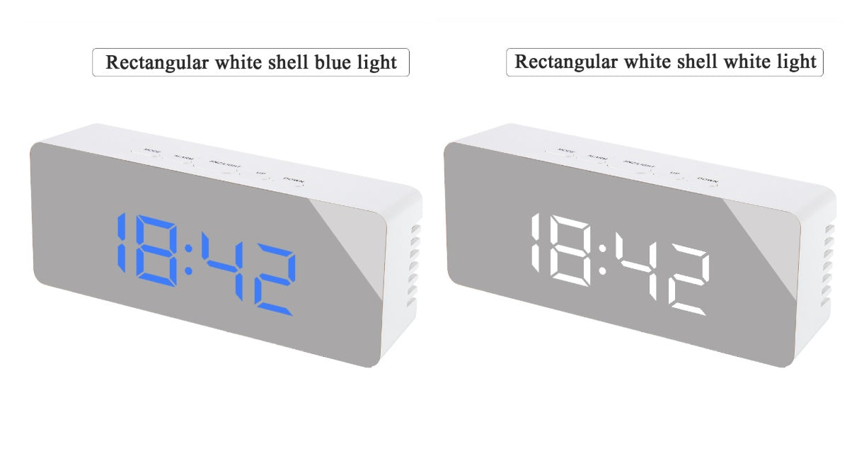 Digital LED multi-function mirror clock - Nyaabs