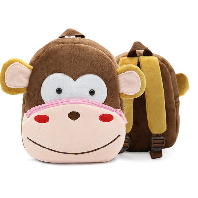 Cute Plush Backpacks Kindergarten Cartoon School Bags Children Animal Toys Bag - Nyaabs