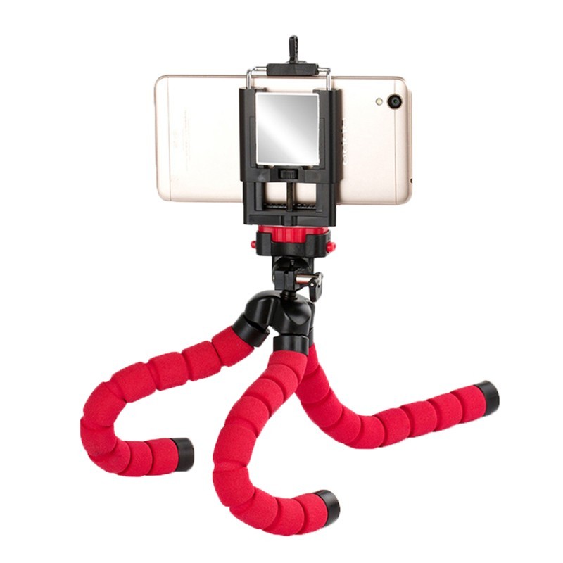 Mini Flexible Sponge Octopus Tripod Smartphone Tripod For Gopro 10 9 Camera Accessory - Nyaabs