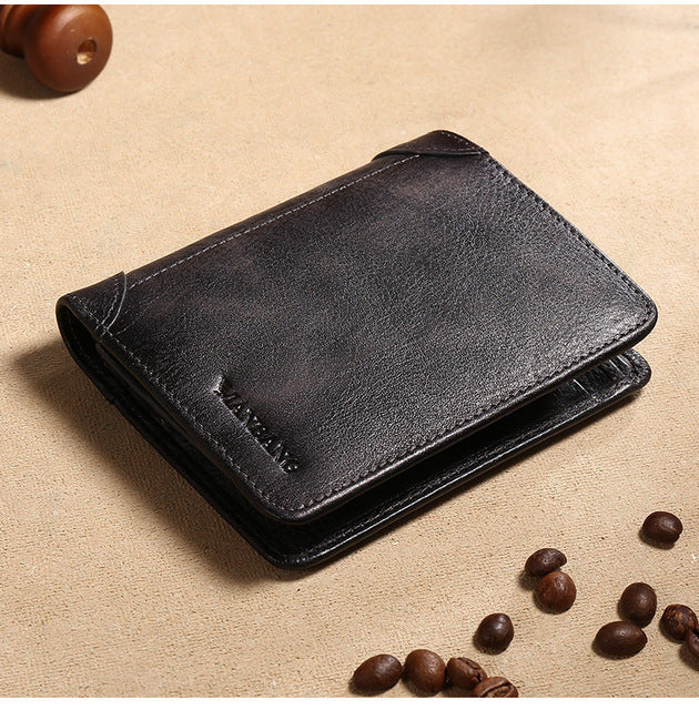 Cross Border New Leather Men's Wallet - Nyaabs