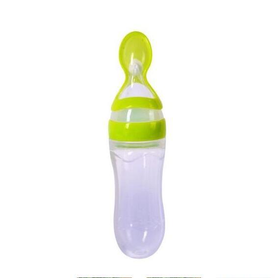 Silicone Training Rice Spoon, Infant Cereal Food Supplement, Safe Feeder - Nyaabs