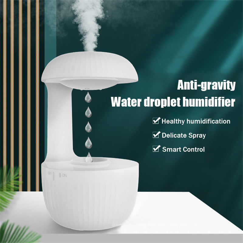 Anti-gravity Air Humidifier Mute Countercurrent Humidifier Levitating Water Drops Cool Mist Maker Fogger Relieve Fatigue - Nyaabs