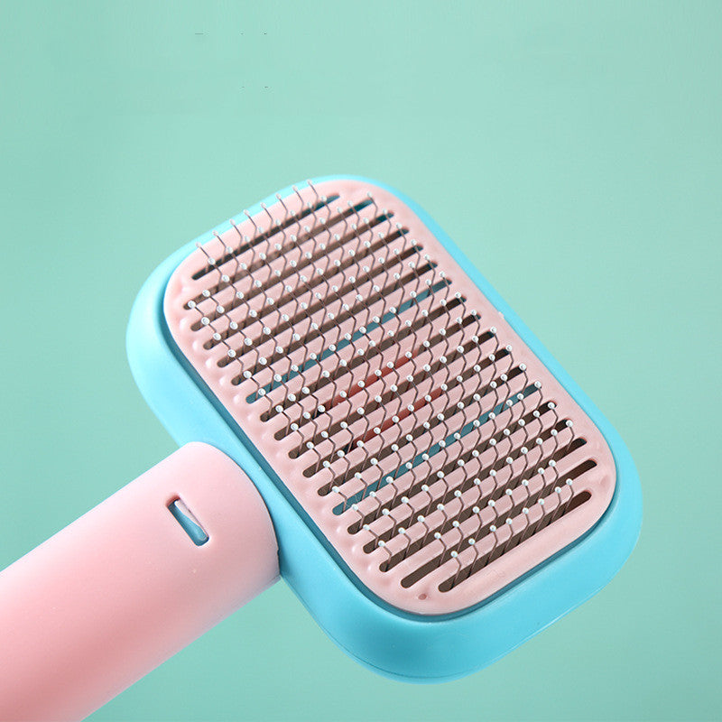 New Pet Cat Dog Hair Brush Hair Massage Comb Open-Knot Brush Grooming Cleaning Tool Stainless Steel Comb nyaabs.com