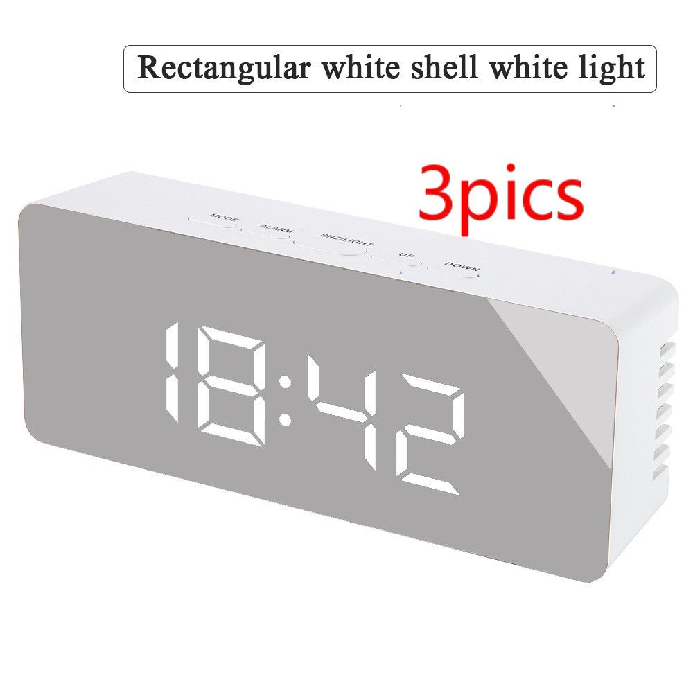 Digital LED multi-function mirror clock - Nyaabs