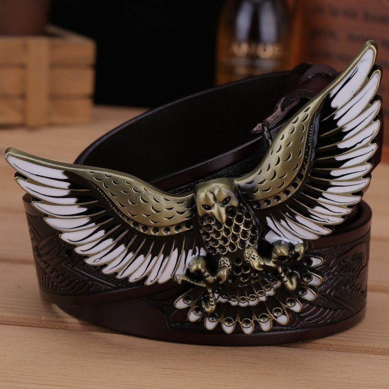 Western Men's Leather Personality Belt - Nyaabs