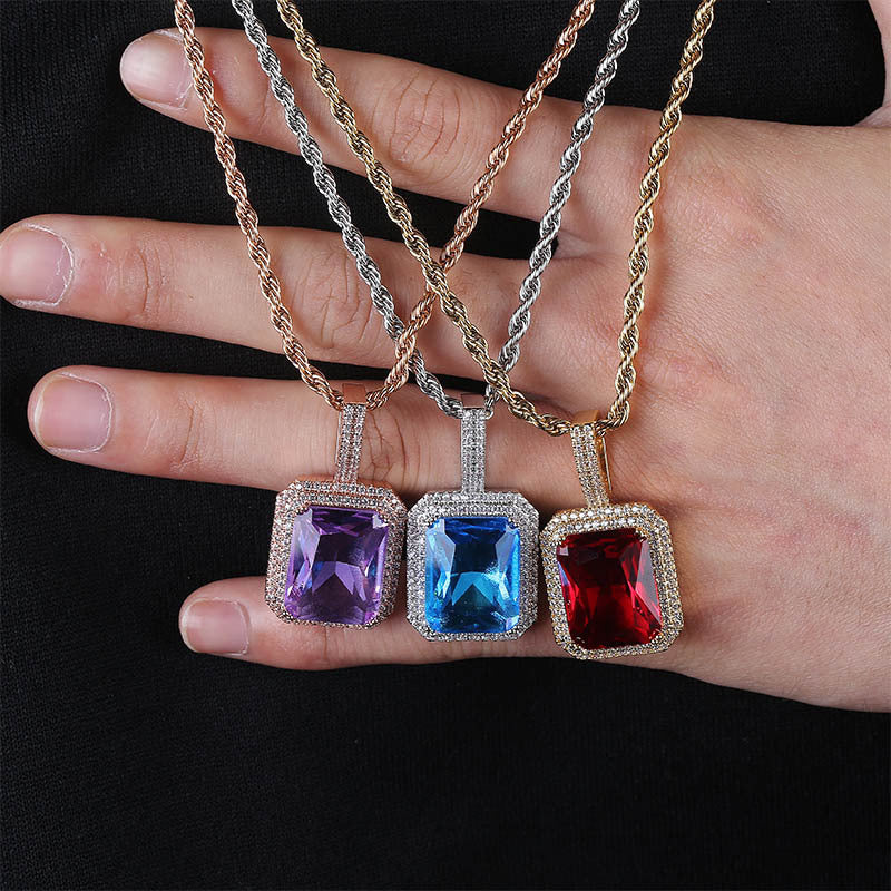 Colored gemstone pendants for men and women - Nyaabs