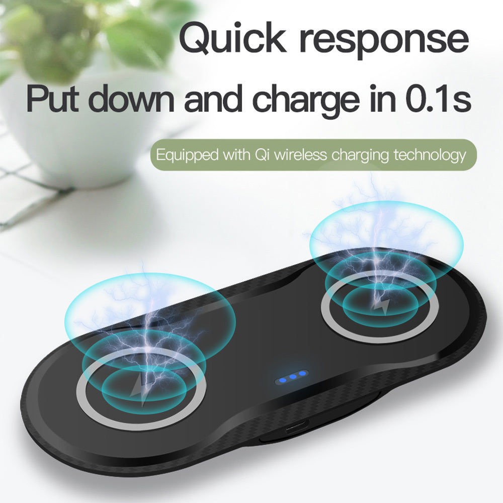 Wireless Charger Dual Mobile Phone Charger - Nyaabs