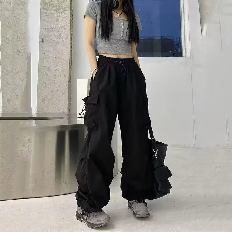 Straight Wide Leg Casual Pants - Nyaabs