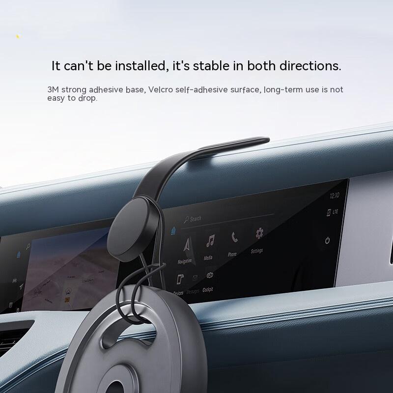 Magnetic Bendable Car Mobile Phone Holder Wireless Charger Phone Holder 15W Car Dash Mount Compatible With Phone - Nyaabs