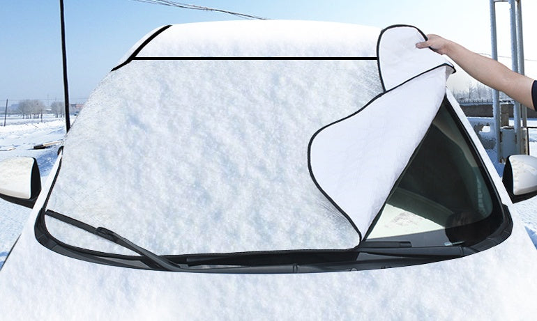 Car snow block front windshield antifreeze cover winter front gear snowboard windshield snow cover frost guard - Nyaabs