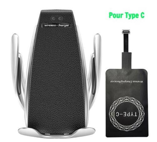 Car Wireless Charger 10W Induction Car Fast Wireless Charging With Car Phone Holder S5 - Nyaabs