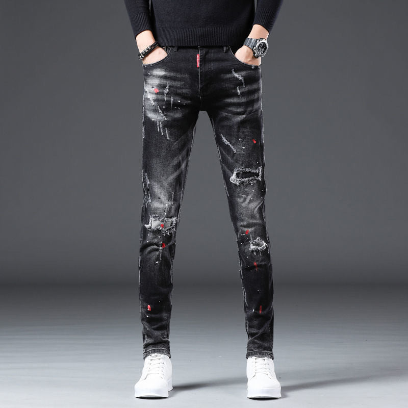 Men's Korean-style Trendy Slim Fit Skinny Pants - Nyaabs