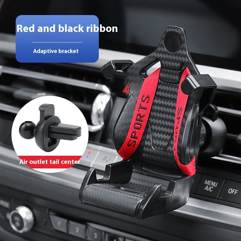 Racing Seat Shape Car Phone Holder Auto Air Vent Mobile Phone Clip 360 Degree Rotatable Car Cellphone Rack For Car Interior - Nyaabs