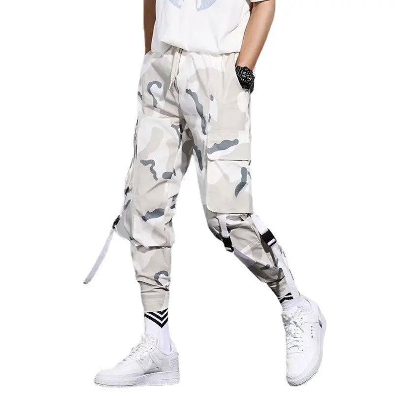 Thin Camouflage Overalls Men's Trendy Loose Multi-pocket Casual - Nyaabs