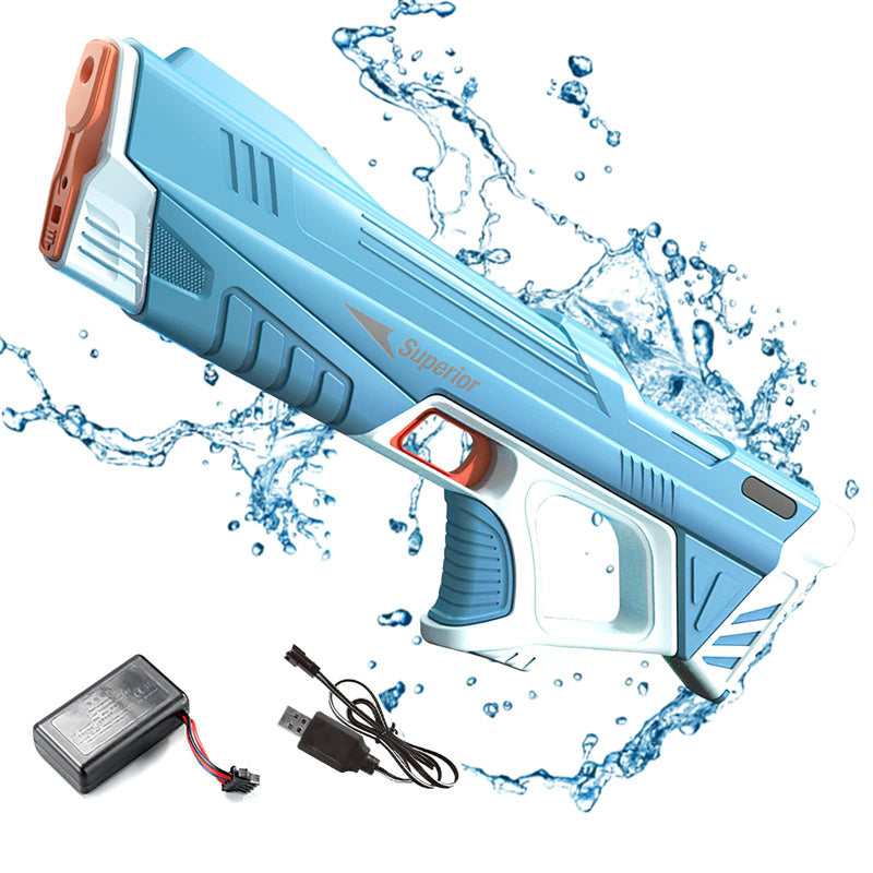 Summer Full Automatic Electric Water Gun Toy Induction Water Absorbing High-Tech Burst Water Gun Beach Outdoor Water Fight Toys - Nyaabs