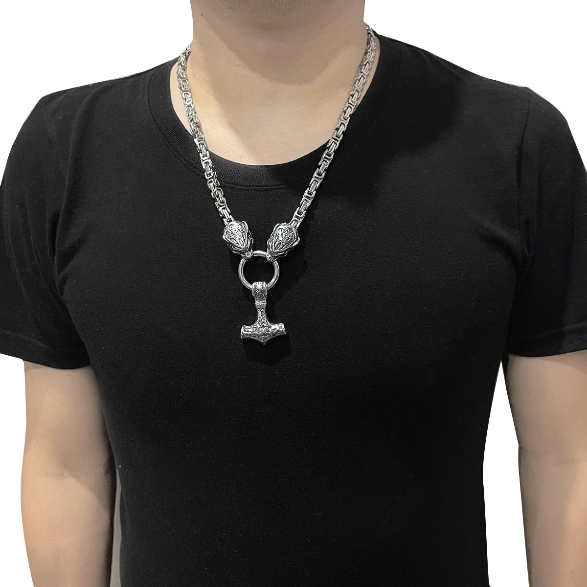 Stainless Steel Pendant Necklace For Men - Nyaabs