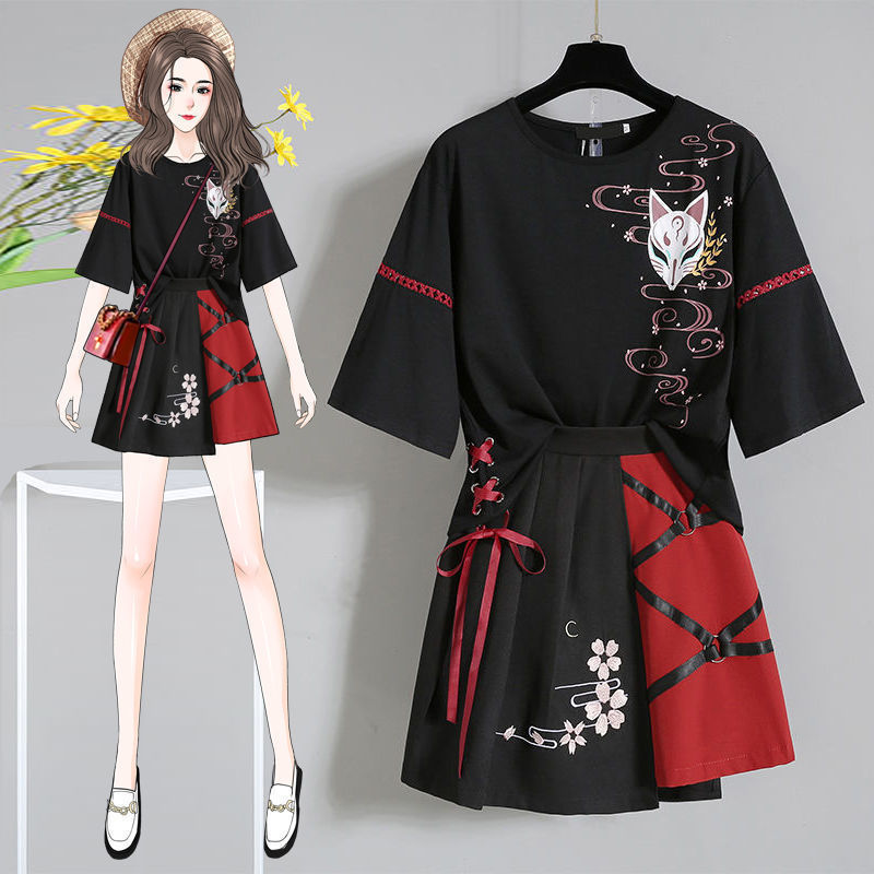 Improved Hanfu Women's Summer Two-piece Suit - Nyaabs