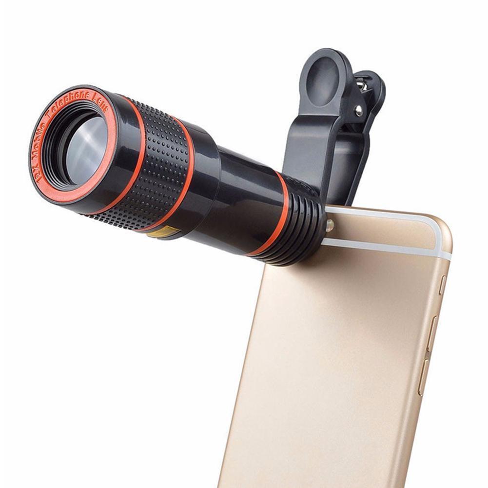 HD 8X Clip On Optical Zoom Telescope Camera Lens For Universal Mobile Cell Phone - Nyaabs