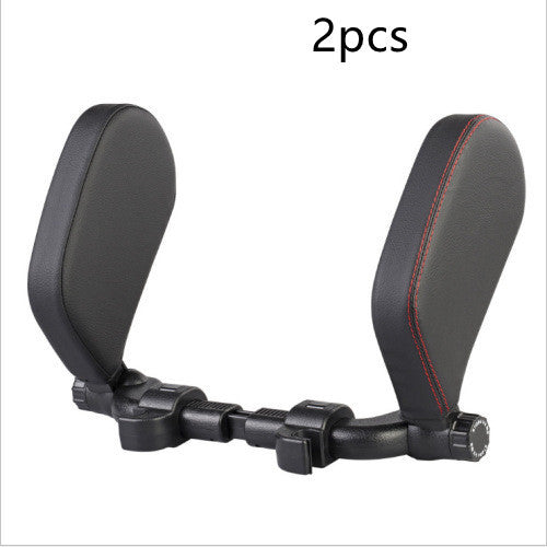 Car headrest pillow Sleep Adjustable Side Car Soft Travel Seat Headrest Auto Leather Support Neck Pillow Cushion car accessories - Nyaabs