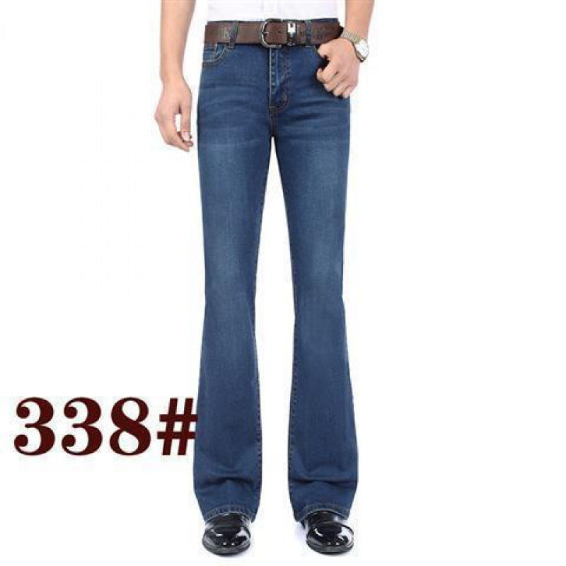 Men's Flared Pants Elastic Denim - Nyaabs