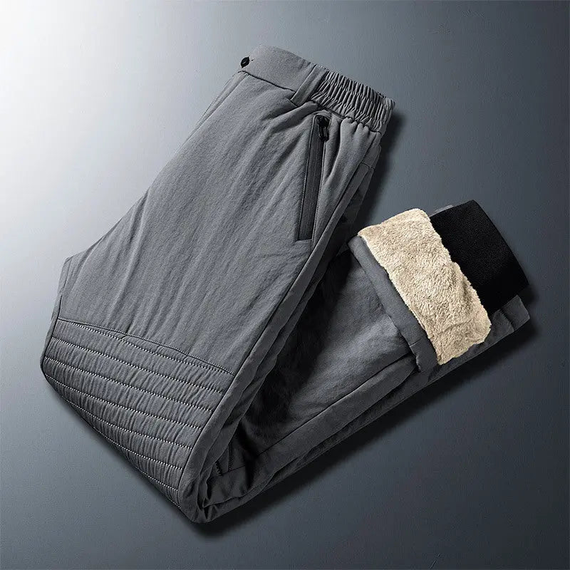 Lambswool Cotton Pants Men's Winter Thicken Thermal Cold-resistant Casual - Nyaabs