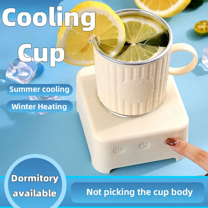 Mini Quick Cooling Cup Beer Beverage Rapid Refrigeration Ice Maker Machine Cold Drink Heating Home Dormitory Food Grade 400ml Kitchen Gadgets - Nyaabs