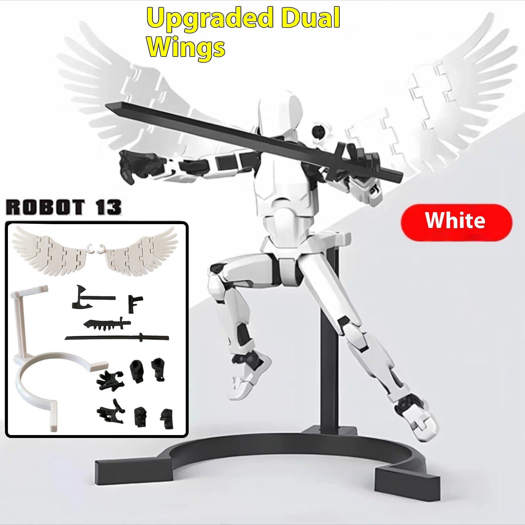 Updated And Hot-sale Multi-Jointed Movable Shapeshift Robot 3D Printed Mannequin Dummy Action Model Doll Toy Kid Gift - Nyaabs