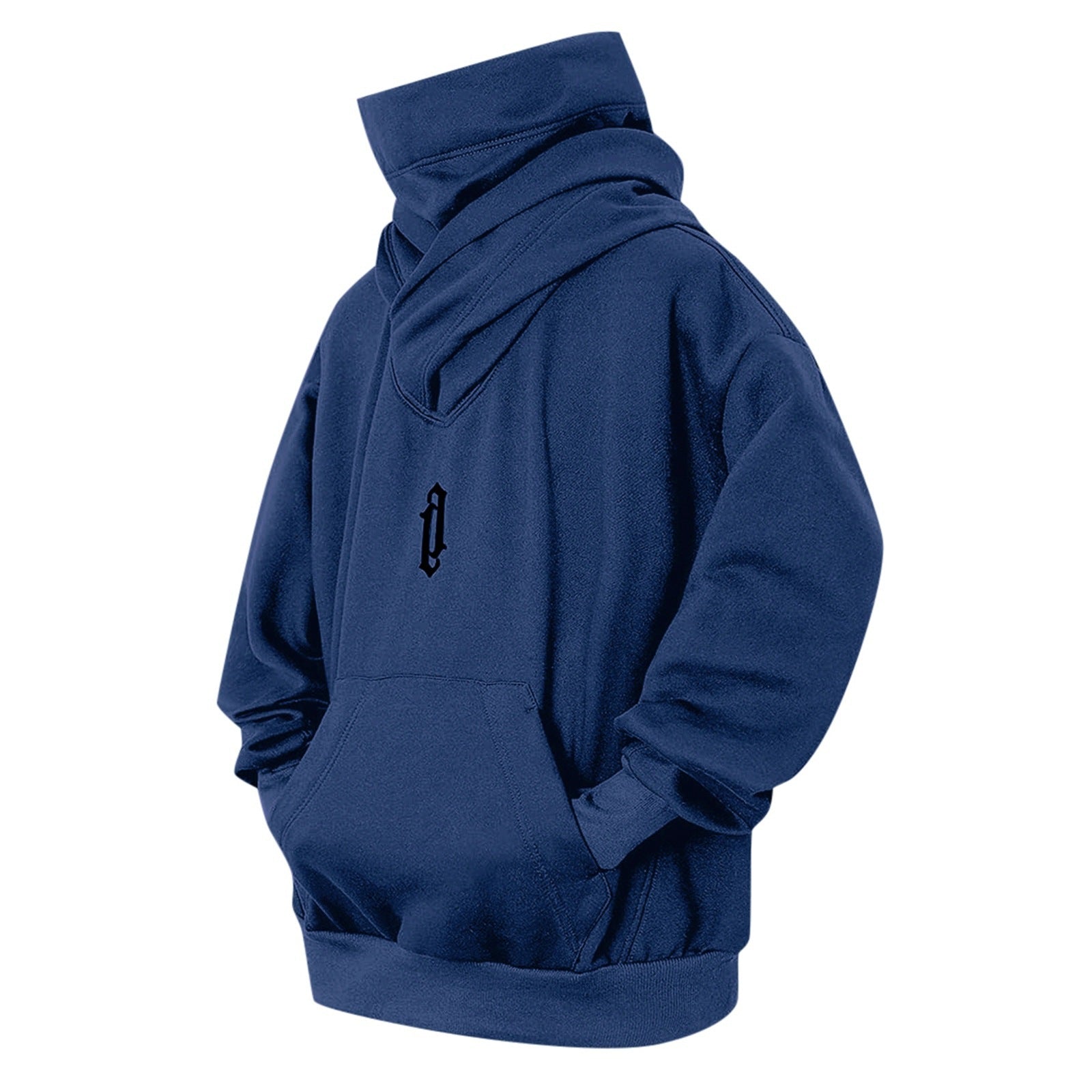 Pile Collar Hooded Sweater Men's Loose Casual - Nyaabs