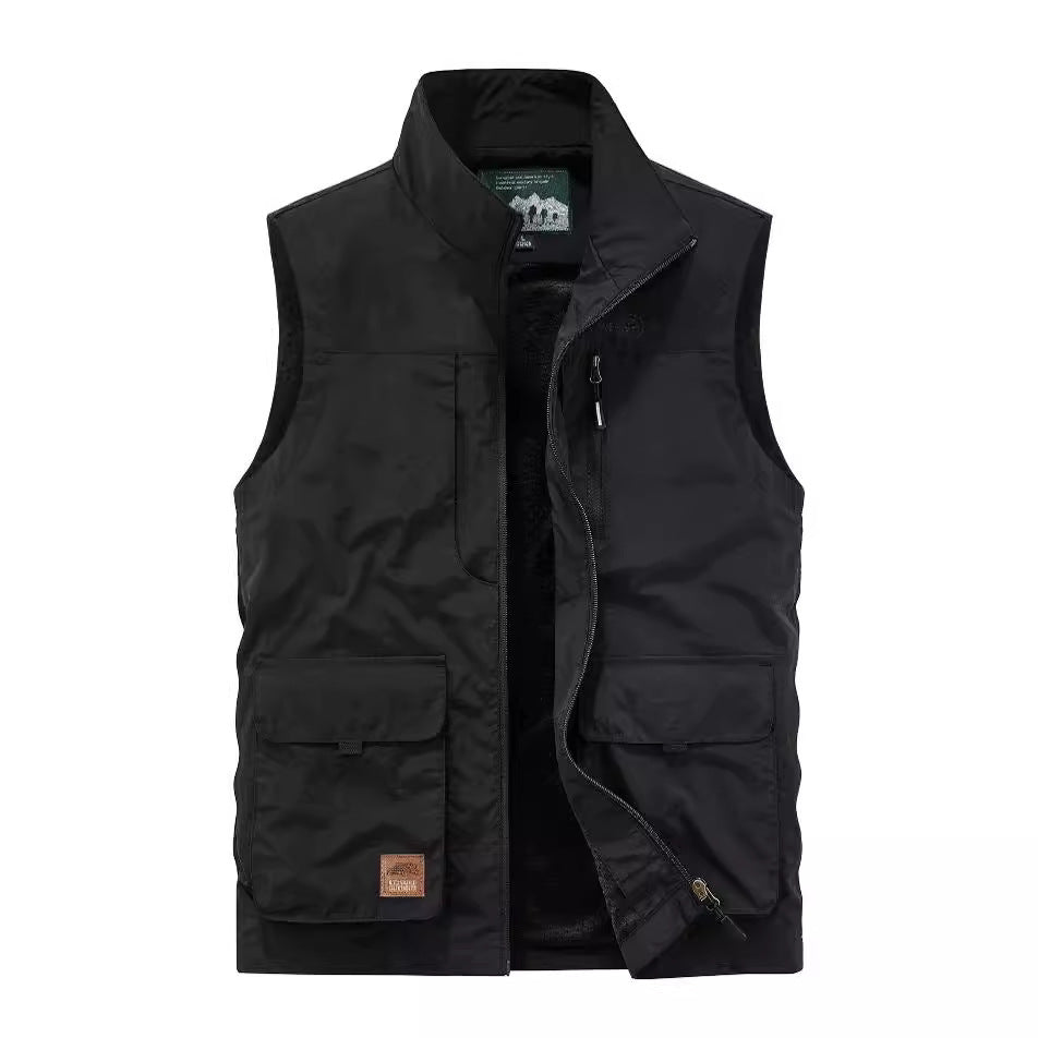 Outdoor Tourism Multi-pocket Work Pants Vest Jacket nyaabs.com