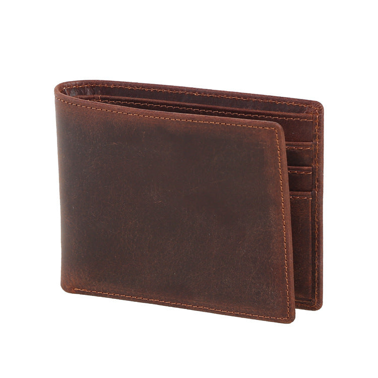 New Men's Cow Leather Wallet Short - Nyaabs