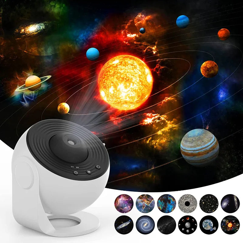 Night Light Galaxy Projector Starry Sky Projector 360 Rotate Planetarium Lamp For Kids Bedroom Valentines Day Gift Wedding Deco - Nyaabs