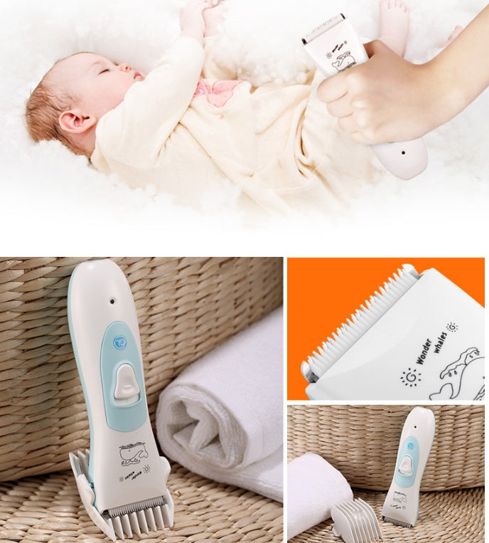 Baby Electric Hair Clipper USB Rechargeable Waterproof Hair Trimmer - Nyaabs