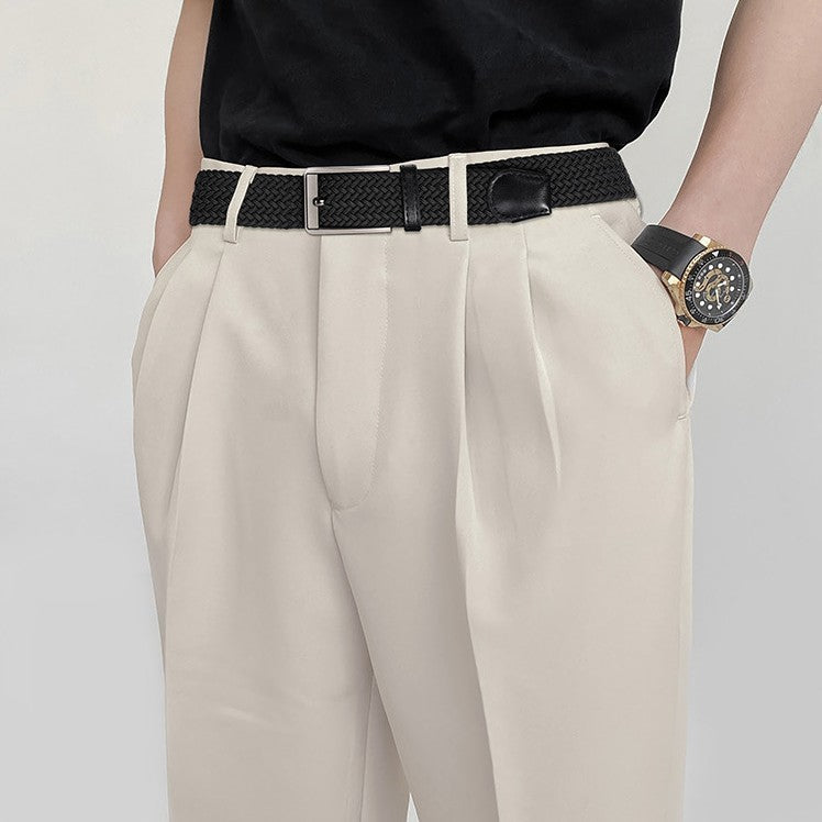 Men's Thin Business Casual Pants Belt - Nyaabs