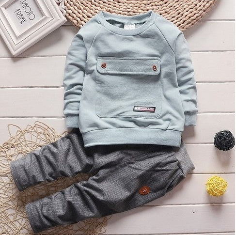 toddler baby clothes children suit 0-3 years old suit + pants children's sportswear boys girls children's clothing brand - Nyaabs