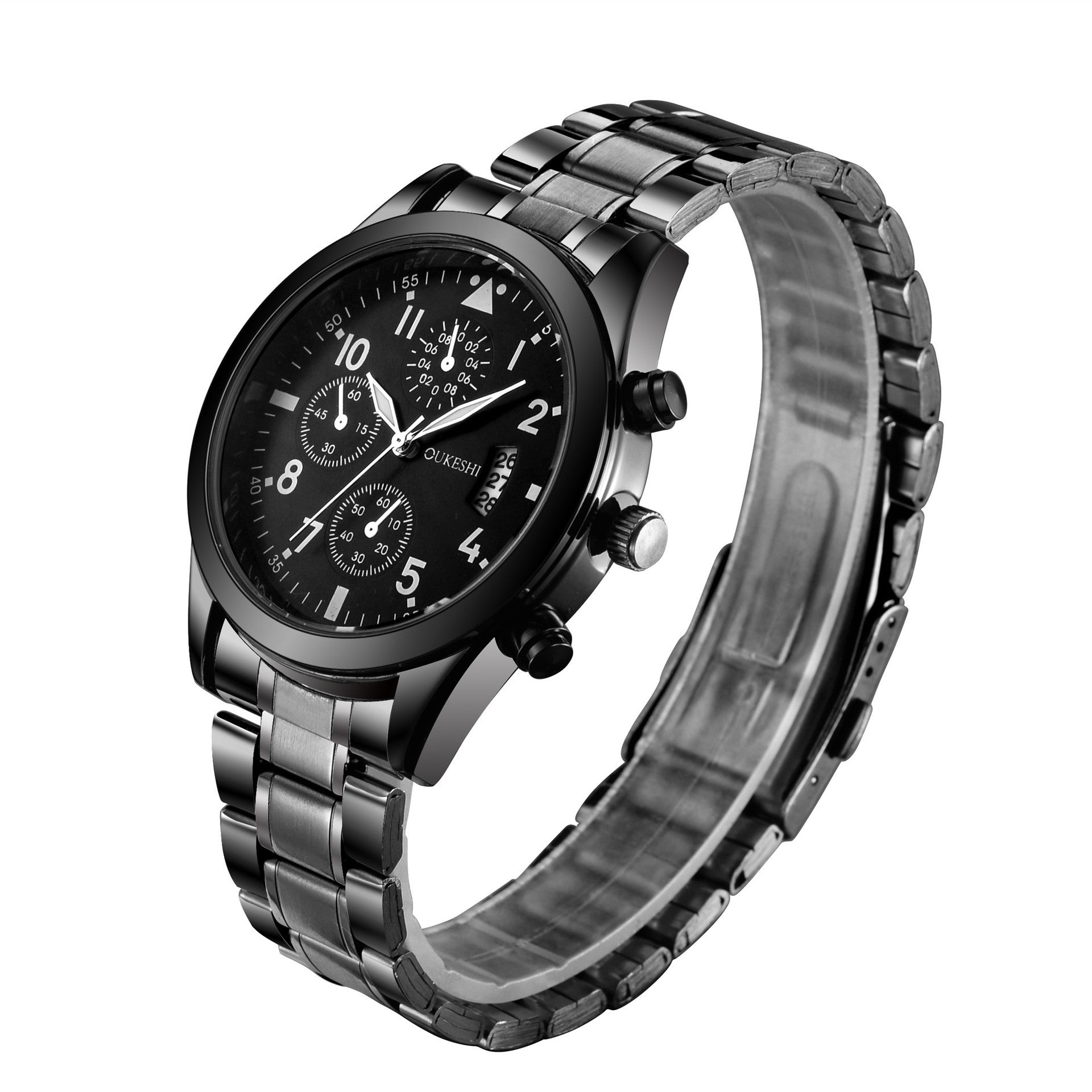 Waterproof Calendar Steel Band Watch - Nyaabs