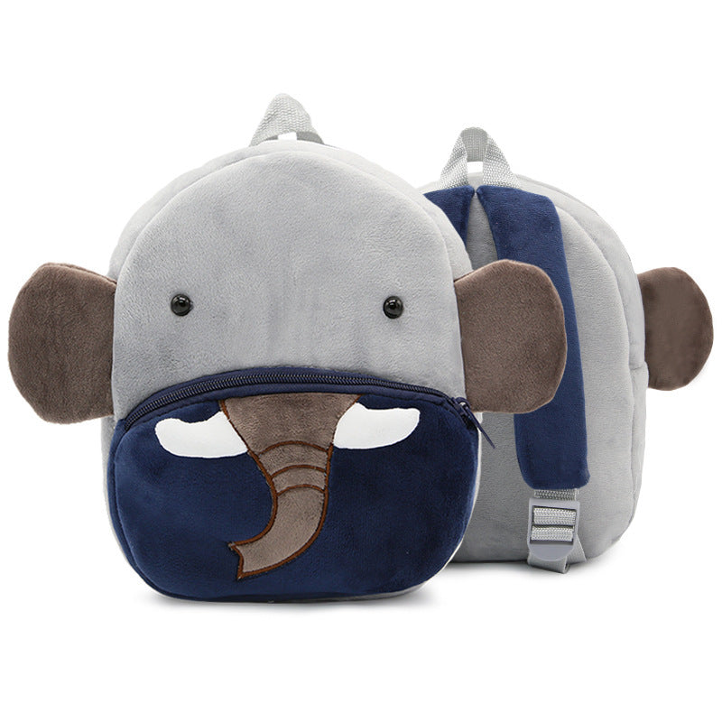 Cute Plush Backpacks Kindergarten Cartoon School Bags Children Animal Toys Bag - Nyaabs