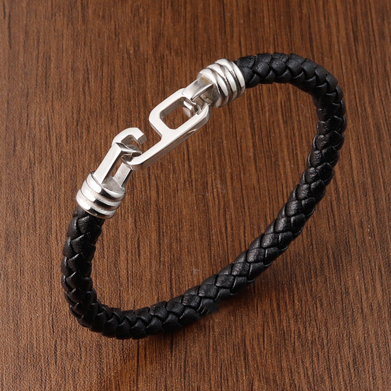 Fashion Personality Leather Bracelet Men - Nyaabs