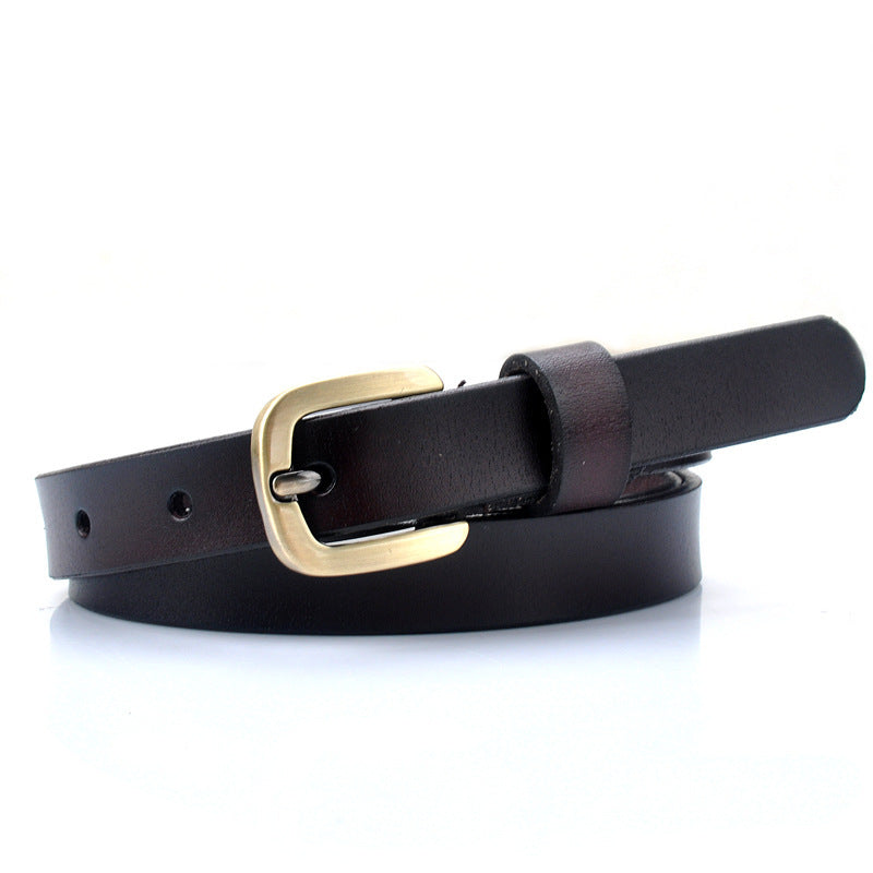 Genuine Genuine Cowhide Vintage Women's Belt - Nyaabs