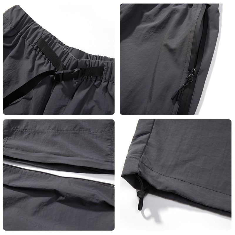 Men's Spring And Summer Wear Pleated Straight Outdoor Sports Casual Pants - Nyaabs