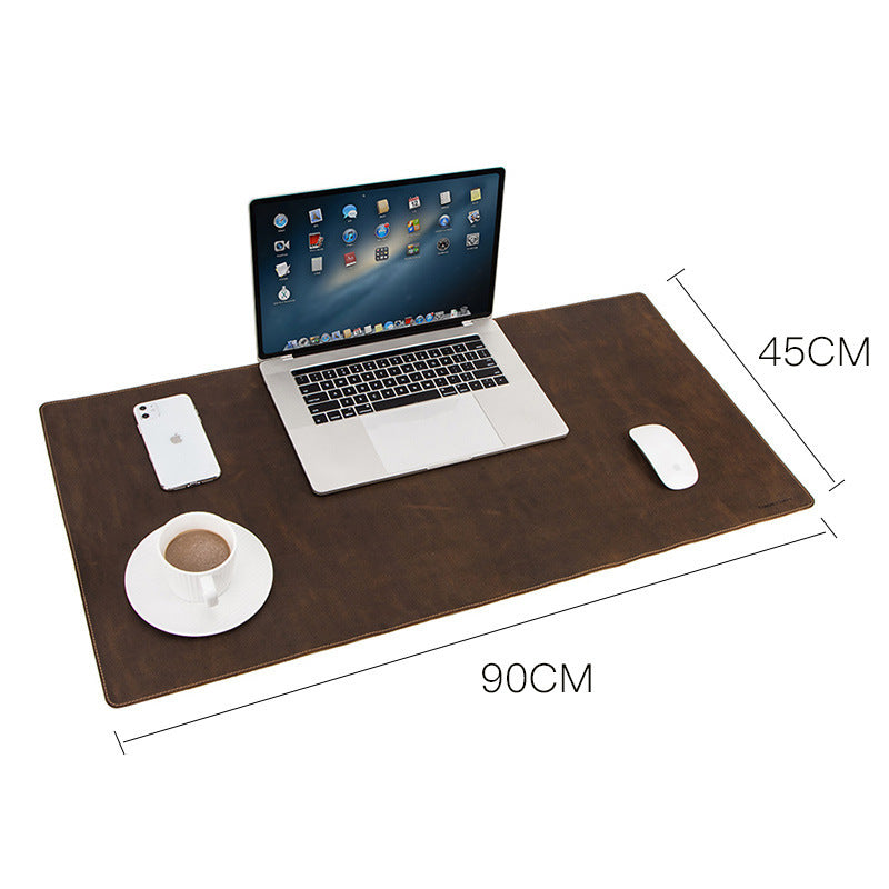 Extra large non-slip desktop computer desk leather pad nyaabs.com