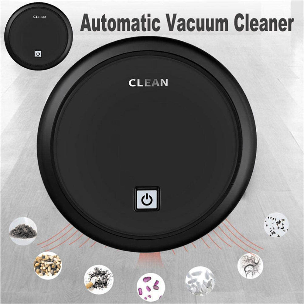 3-in-1 Robot Vacuum Cleaner 1800Pa Multifunctional Smart Floor Cleaner USB Rechargeable Dry Wet Sweeping Vacuum Cleaner - Nyaabs