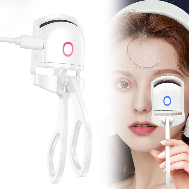 Heated Eyelash Curler Electric Temperature Control Mini Eyelash Curler Electric Portable Charging nyaabs.com